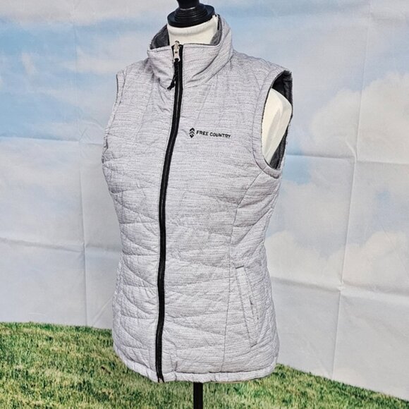 FREE COUNTRY | OUTERWEAR REVERSIBLE PUFFER SUPER SOFT PLUSH FULL ZIP VEST - Picture 3 of 16